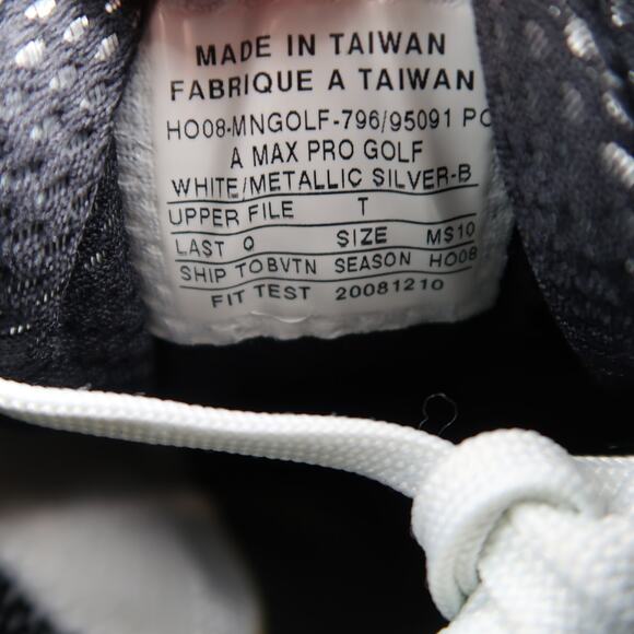 Nike Shoes Mens 10 Air Max Pro Golf Derby Sneaker Sport Active White Black Red - Picture 15 of 16